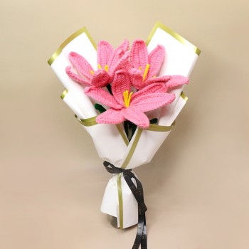 Lily Crochet Flower Bouquet